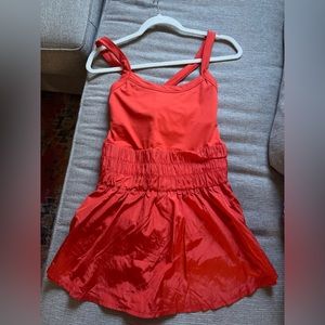 NWOT Free People Way Home Skortsie in Orange Size Medium